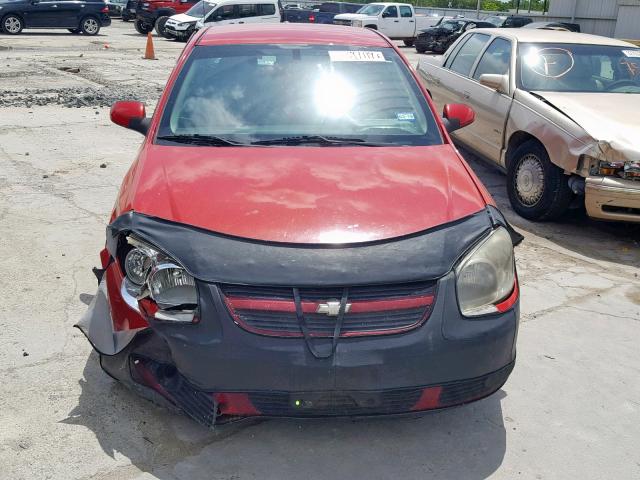 1G1AL18F487259001 - 2008 CHEVROLET COBALT LT RED photo 9