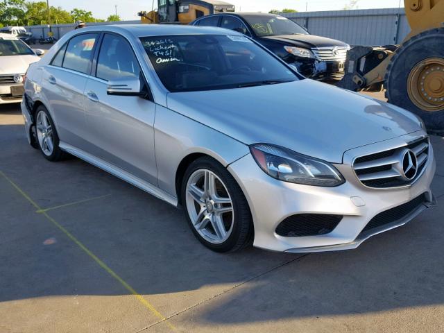 WDDHF5KB3EA935596 - 2014 MERCEDES-BENZ E 350 SILVER photo 1