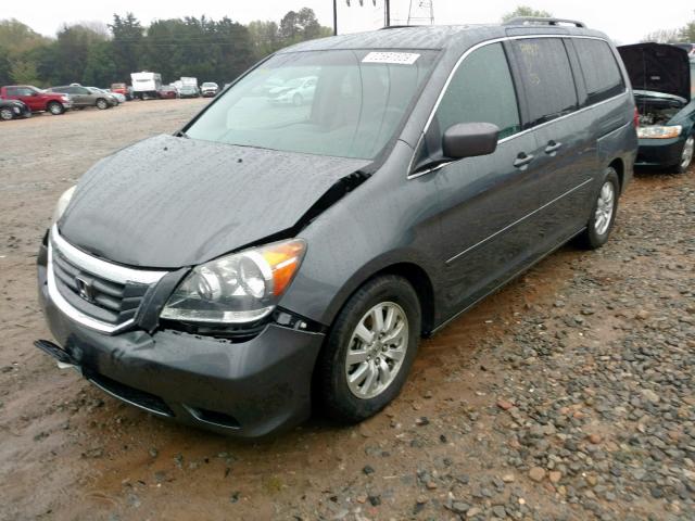 5FNRL3H42AB081335 - 2010 HONDA ODYSSEY EX GRAY photo 2