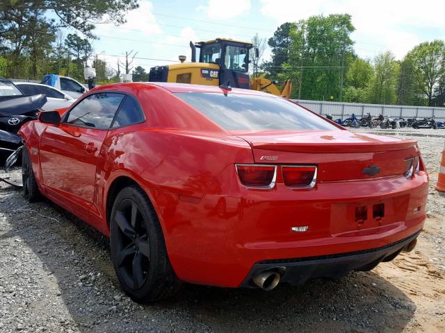 2G1FK1EJ4A9112201 - 2010 CHEVROLET CAMARO SS RED photo 3