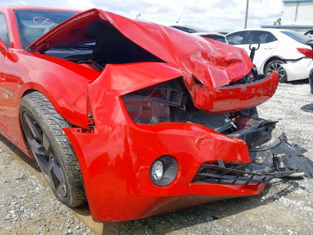 2G1FK1EJ4A9112201 - 2010 CHEVROLET CAMARO SS RED photo 9