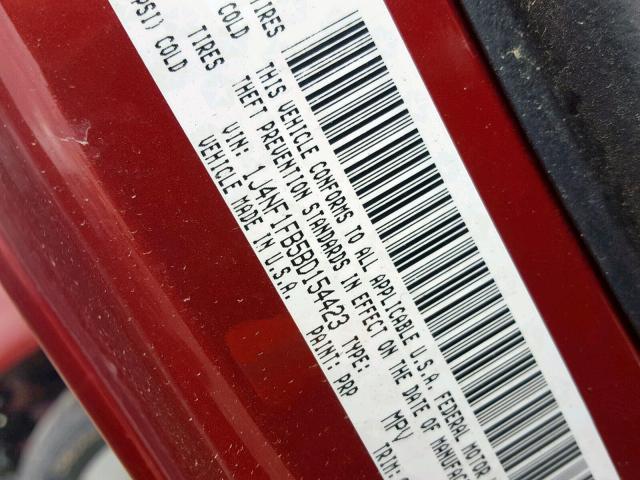 1J4NF1FB5BD154423 - 2011 JEEP COMPASS SP 红色 照片 10