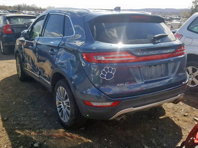 5LMCJ3D90JUL01262 - 2018 LINCOLN MKC RESERV BLUE photo 3