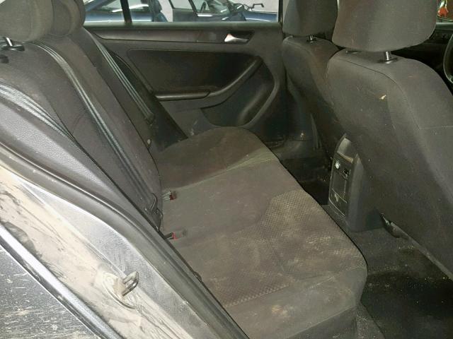 3VW1K7AJ1DM262754 - 2013 VOLKSWAGEN JETTA BASE GRAY photo 6