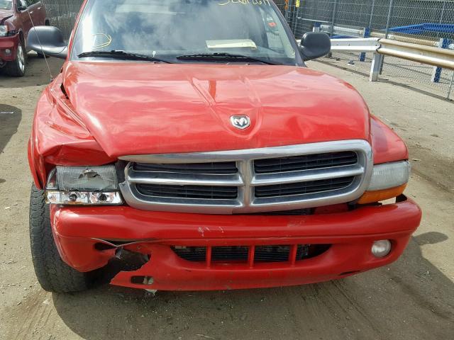 1D4HS48N73F572126 - 2003 DODGE DURANGO SL RED photo 7