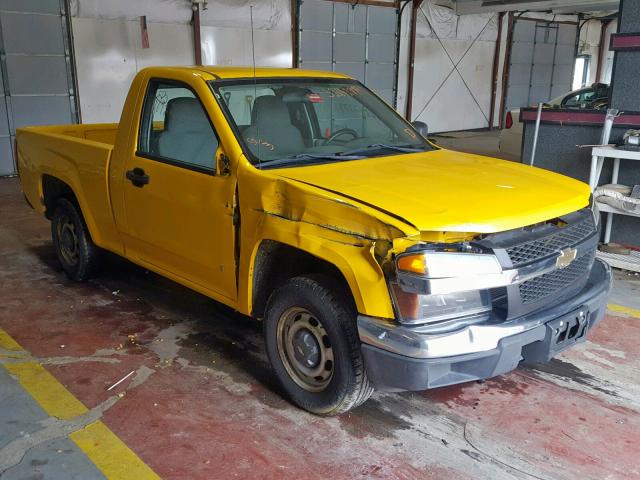 1GCCS149X78154054 - 2007 CHEVROLET COLORADO YELLOW photo 1