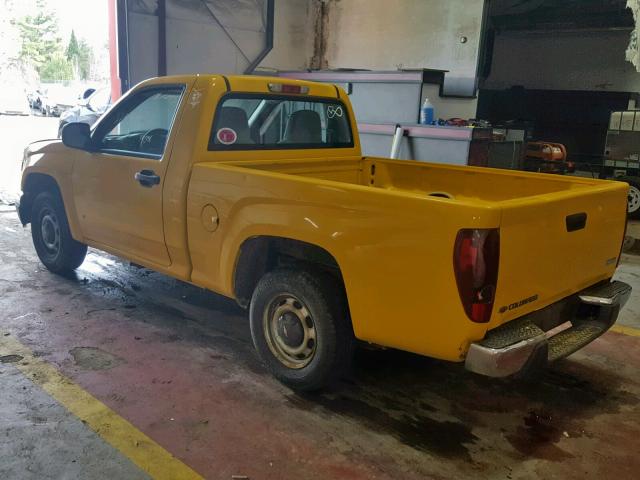 1GCCS149X78154054 - 2007 CHEVROLET COLORADO YELLOW photo 3