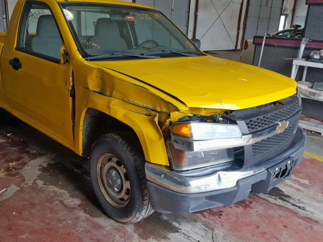 1GCCS149X78154054 - 2007 CHEVROLET COLORADO YELLOW photo 9