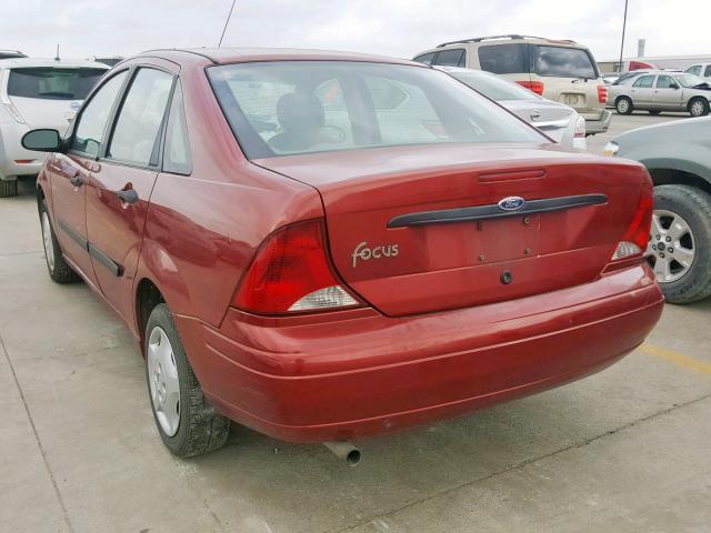 1FAFP33P43W334667 - 2003 FORD FOCUS LX RED photo 3