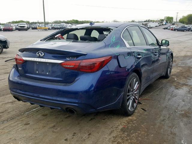 JN1FV7AR7JM481458 - 2018 INFINITI Q50 RED SP BLUE photo 4