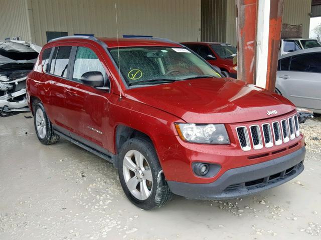 1C4NJCBA0HD147000 - 2017 JEEP COMPASS SP წითელი ფოტო 1