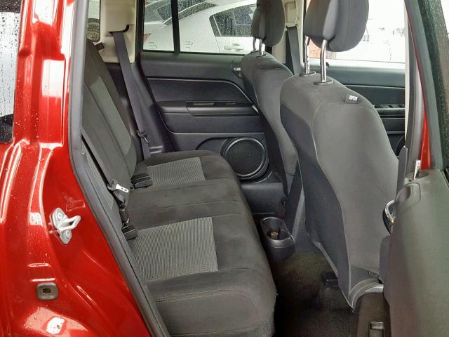 1C4NJCBA0HD147000 - 2017 JEEP COMPASS SP წითელი ფოტო 6