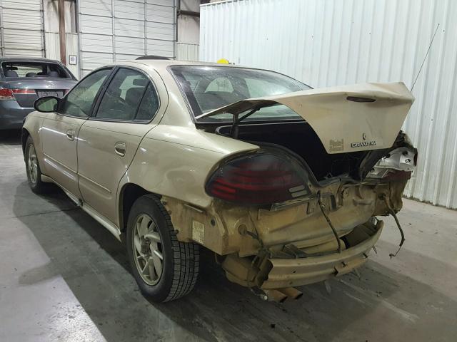 1G2NF52F23C224378 - 2003 PONTIAC GRAND AM S GOLD photo 3