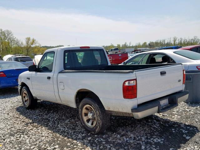 1FTYR10D85PA11117 - 2005 FORD RANGER WHITE photo 3