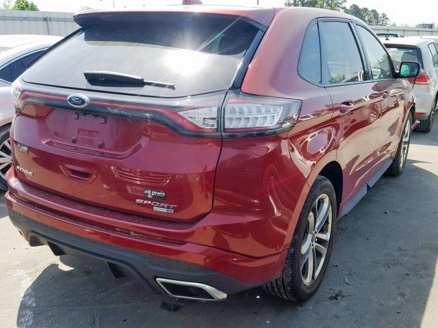 2FMPK4AP1JBC62939 - 2018 FORD EDGE SPORT RED photo 4