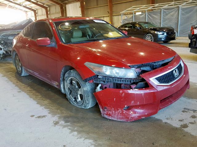 1HGCS128X8A021445 - 2008 HONDA ACCORD EXL RED photo 1