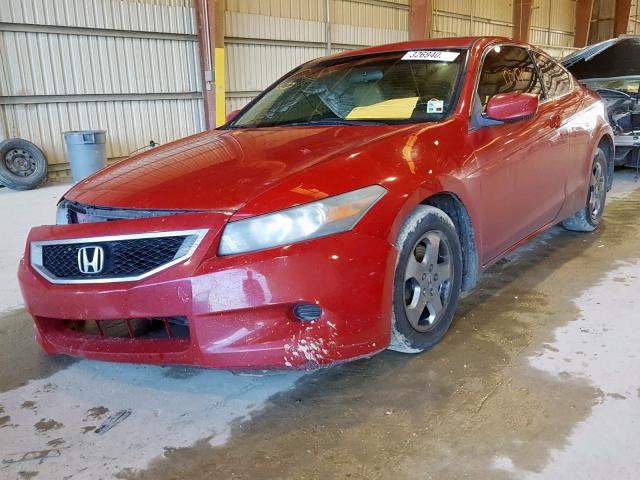 1HGCS128X8A021445 - 2008 HONDA ACCORD EXL RED photo 2