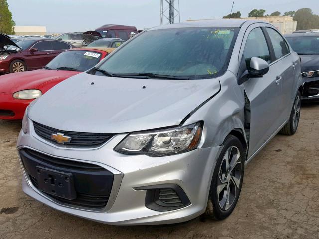 1G1JF5SB5J4131880 - 2018 CHEVROLET SONIC PREM SILVER photo 2