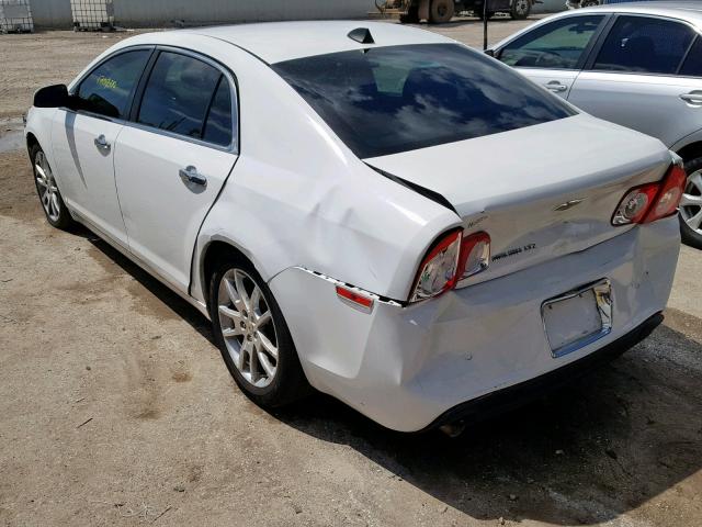 1G1ZE5EU3CF106762 - 2012 CHEVROLET MALIBU LTZ WHITE photo 3