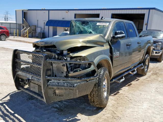 3C6UR5DL5DG554703 - 2013 DODGE 2500 GREEN photo 2