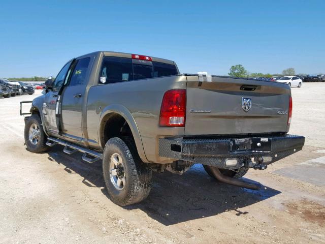 3C6UR5DL5DG554703 - 2013 DODGE 2500 GREEN photo 3