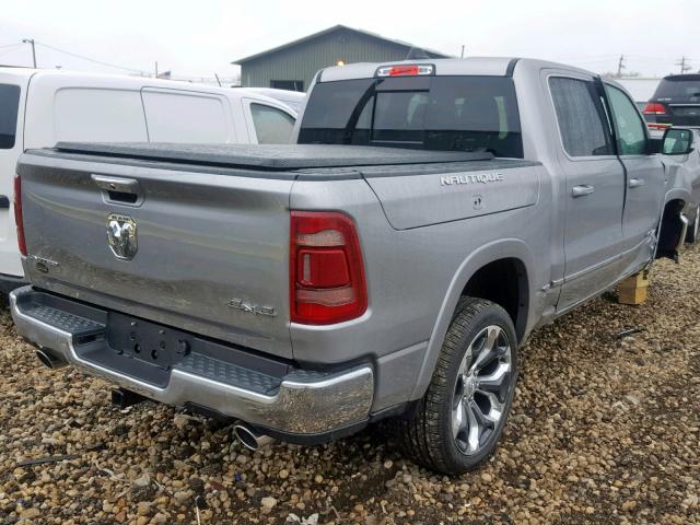 1C6SRFHT9KN728445 - 2019 RAM 1500 LIMIT SILVER photo 4