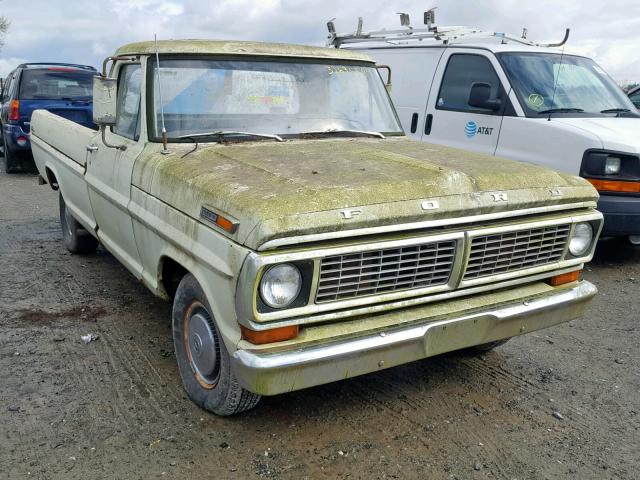 F10BRG93506 - 1970 FORD F-100 BEIGE photo 1