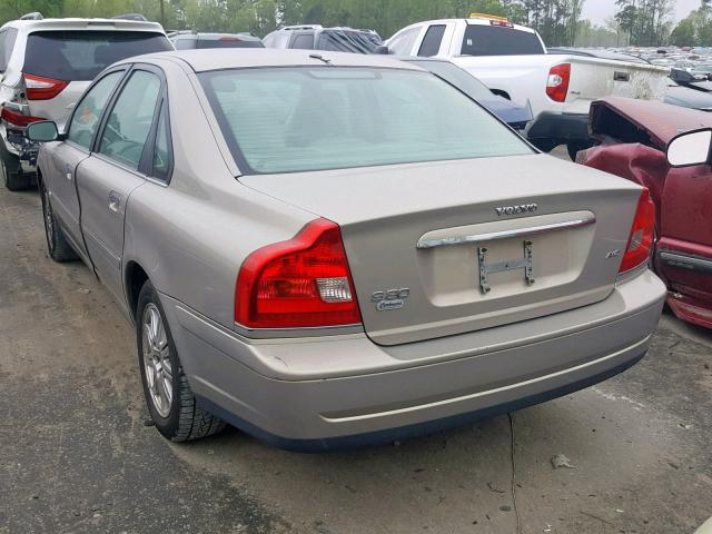 YV1TH592451398509 - 2005 VOLVO S80 2.5T TAN photo 3