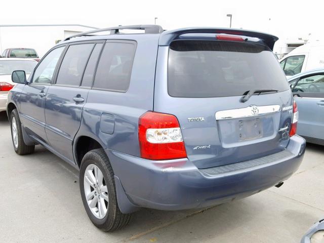 JTEEW21A960005905 - 2006 TOYOTA HIGHLANDER GRAY photo 3