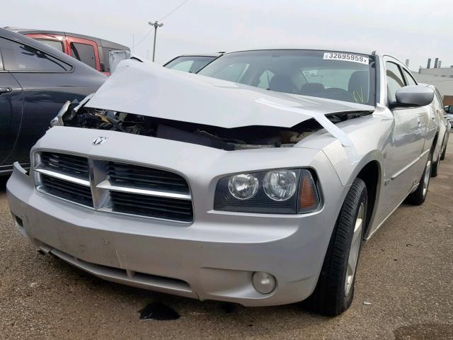 2B3CA3CV1AH117927 - 2010 DODGE CHARGER SX SILVER photo 2