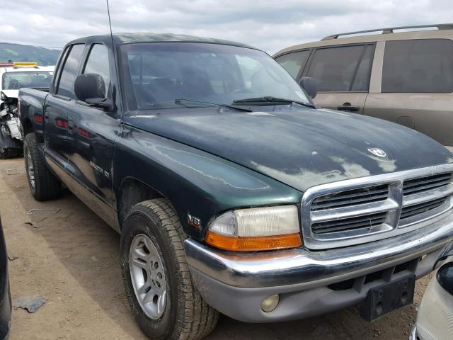 1B7GL2AN1YS715980 - 2000 DODGE DAKOTA QUA GREEN photo 1