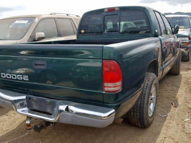 1B7GL2AN1YS715980 - 2000 DODGE DAKOTA QUA GREEN photo 4