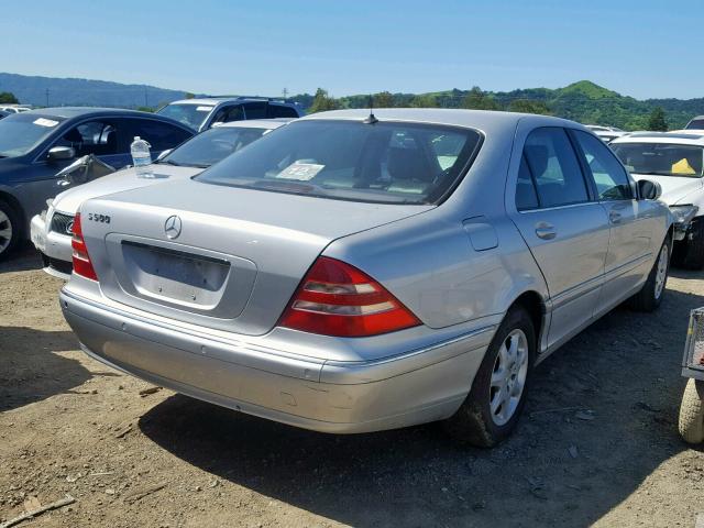 WDBNG75J1YA042466 - 2000 MERCEDES-BENZ S 500 SILVER photo 4