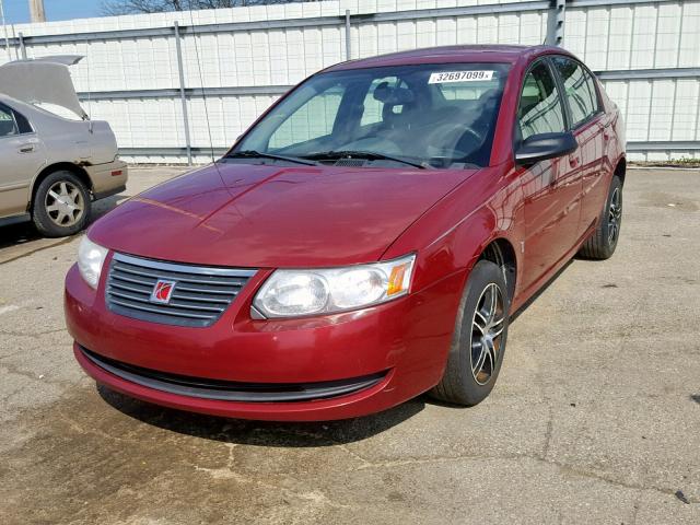 1G8AJ55F57Z146163 - 2007 SATURN ION LEVEL RED photo 2