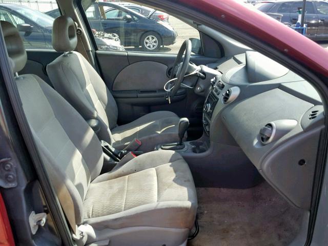 1G8AJ55F57Z146163 - 2007 SATURN ION LEVEL RED photo 5