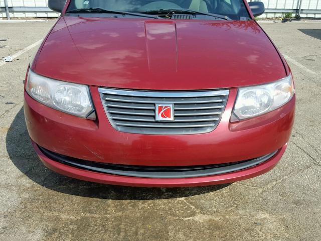 1G8AJ55F57Z146163 - 2007 SATURN ION LEVEL RED photo 9