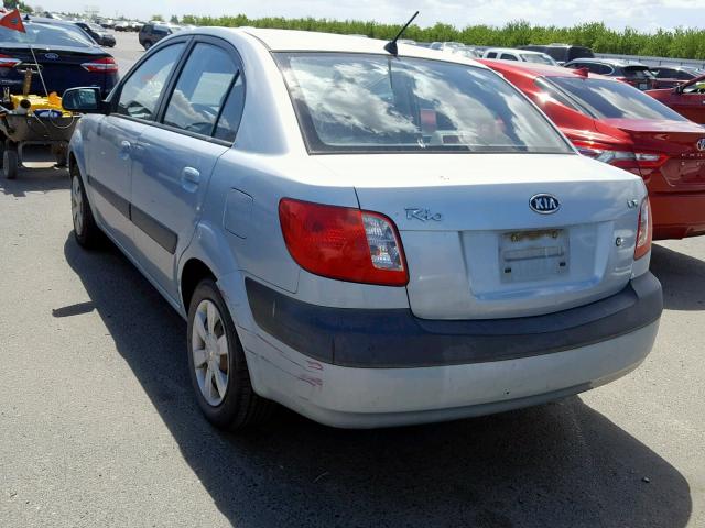 KNADE123266077777 - 2006 KIA RIO BLUE photo 3