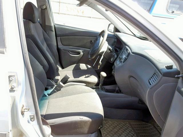 KNADE123266077777 - 2006 KIA RIO BLUE photo 5