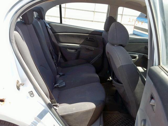 KNADE123266077777 - 2006 KIA RIO BLUE photo 6