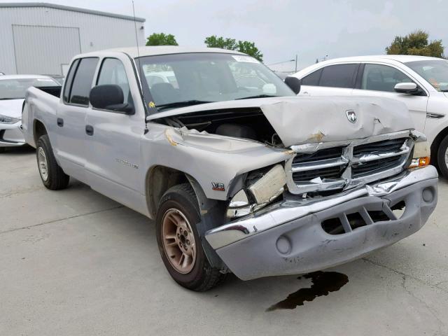 1B7GL2AN7YS640766 - 2000 DODGE DAKOTA QUA SILVER photo 1