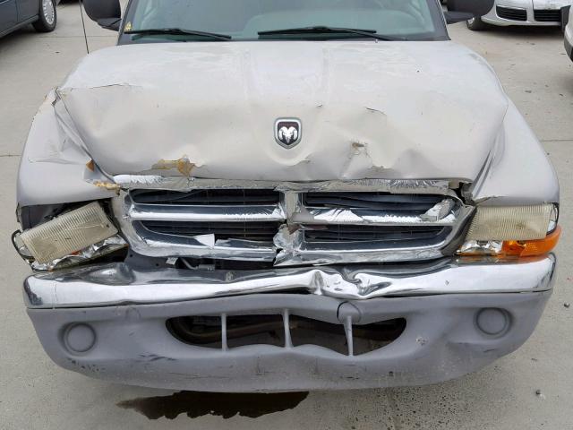 1B7GL2AN7YS640766 - 2000 DODGE DAKOTA QUA SILVER photo 7