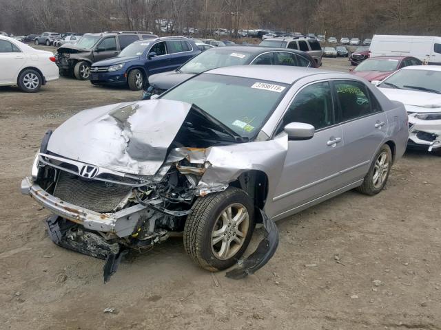 1HGCM56377A027265 - 2007 HONDA ACCORD SE SILVER photo 2