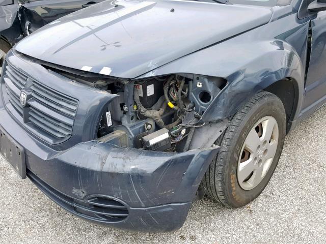 1B3HB28C68D536030 - 2008 DODGE CALIBER BLUE photo 9