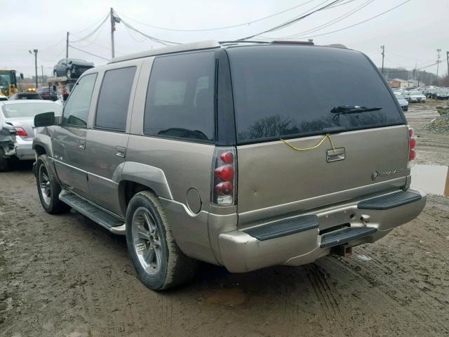 1GYEK13R9XR408495 - 1999 CADILLAC ESCALADE TAN photo 3