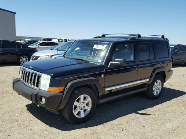 1J8HG58N16C354539 - 2006 JEEP COMMANDER BLACK photo 2