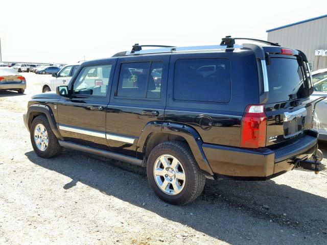 1J8HG58N16C354539 - 2006 JEEP COMMANDER BLACK photo 3