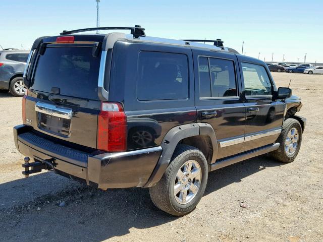 1J8HG58N16C354539 - 2006 JEEP COMMANDER BLACK photo 4