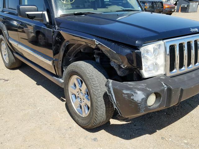 1J8HG58N16C354539 - 2006 JEEP COMMANDER BLACK photo 9