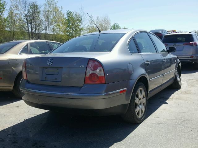 WVWRH63B33P257035 - 2003 VOLKSWAGEN PASSAT GLX GRAY photo 4