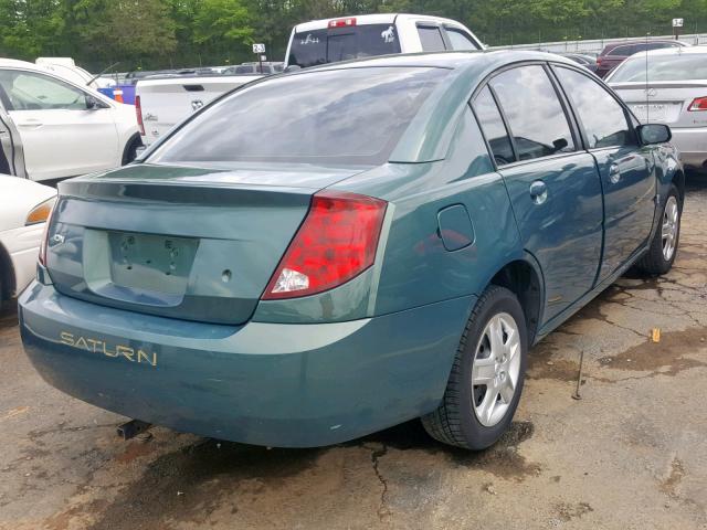 1G8AJ58F27Z200157 - 2007 SATURN ION LEVEL GREEN photo 4